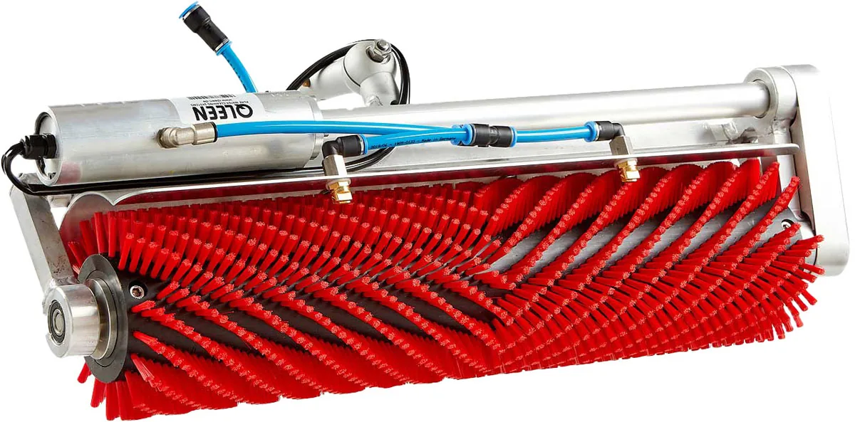 ROTAQLEEN Vario met rode solarborstel en spatbescherming